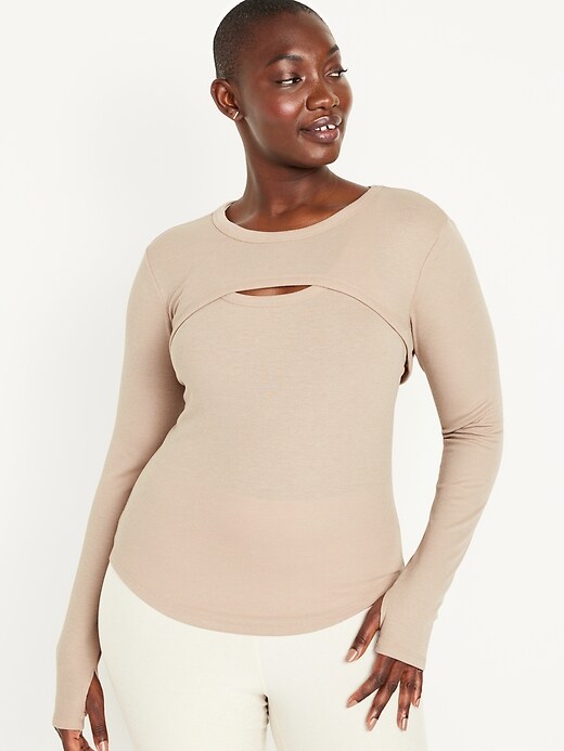 UltraLite Rib-Knit Layering Shrug Top | Old Navy