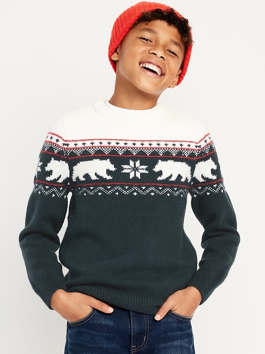View large product image 1 of 3. SoSoft Crew-Neck Pullover Sweater for Boys