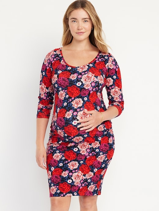 old navy bodycon maternity dress Maternity Short-Sleeve Bodycon Dress