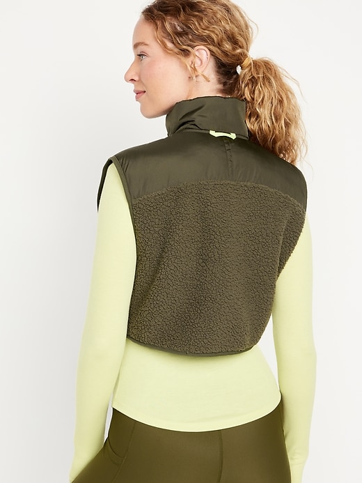 Image number 5 showing, Crop Hybrid Zip Vest