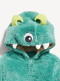 View large product image 3 of 3. Unisex Monster Costume Hooded One-Piece for Toddler