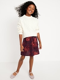 View large product image 3 of 4. Printed Tiered Skirt for Girls