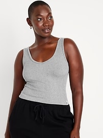 View large product image 5 of 8. Rib-Knit Seamless Tank Top