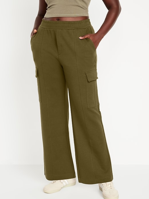 High-Waisted Dynamic Fleece Cargo Pants | Old Navy