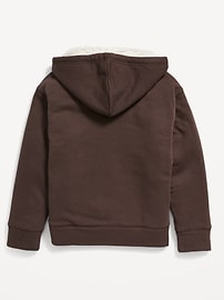 Cozy Fleece Sherpa-Lined Zip Hoodie For Boys | Old Navy