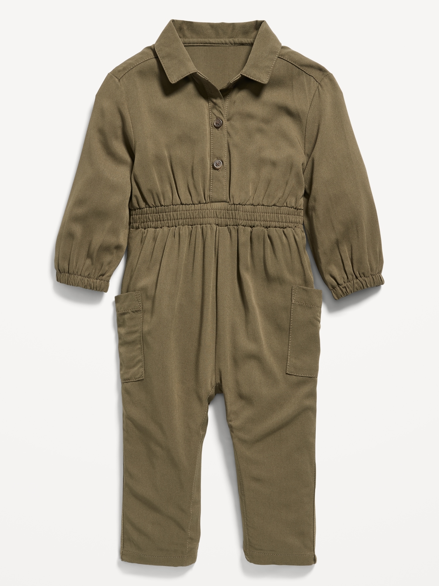 Long-Sleeve Utility Pocket Jumpsuit for Baby | Old Navy