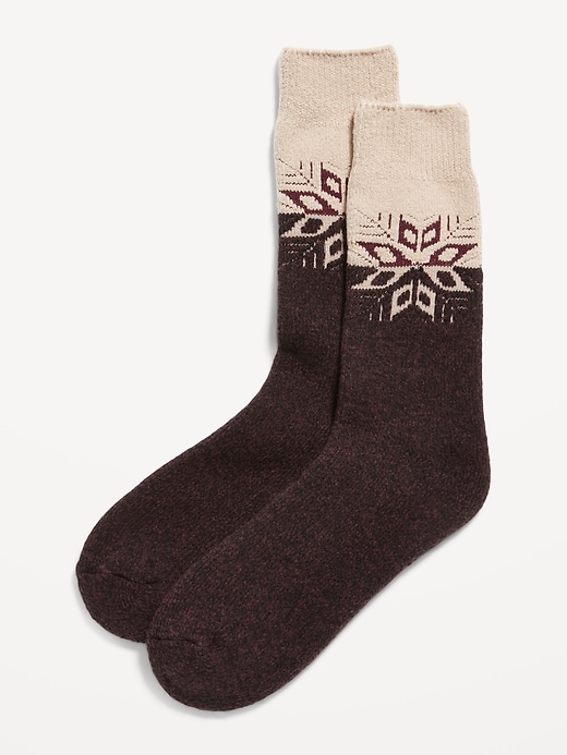 View large product image 1 of 1. Cozy-Lined Crew Socks