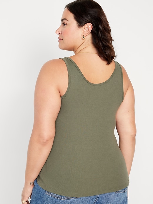 Image number 8 showing, Scoop-Neck Rib-Knit First Layer Tank Top for Women