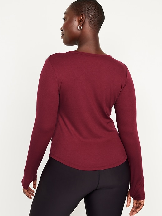 Image number 6 showing, UltraLite Fitted Rib-Knit Top