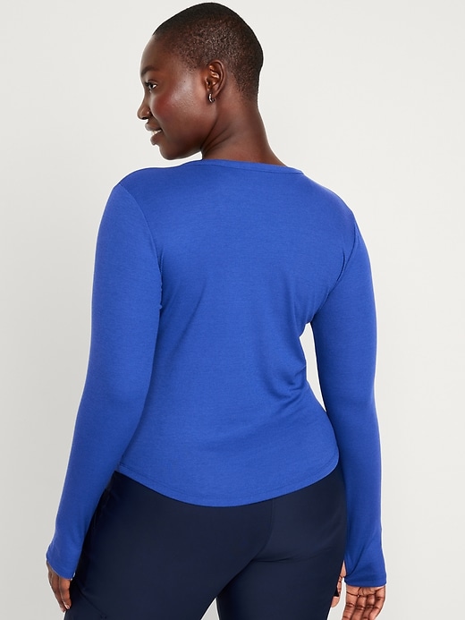 トップス REST&RECREATION RIB KNIT TOP_NAVY cn54229124.jpg