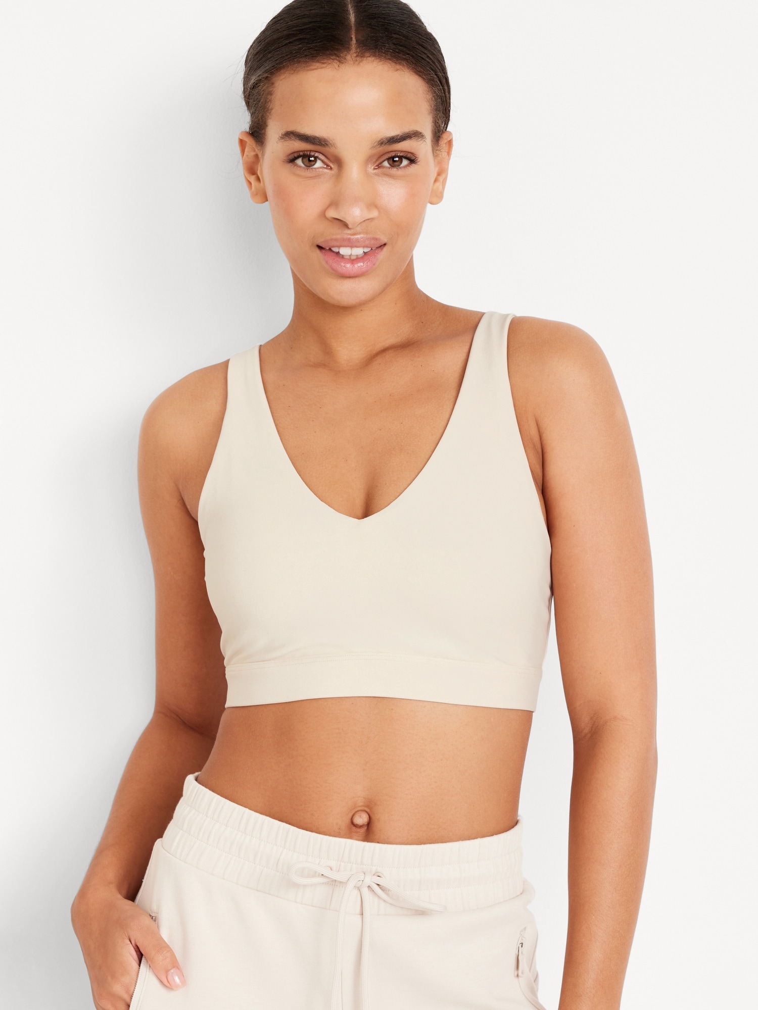 Buy 95per Cotton and 5per Spendex, Non-padded, Non-Wired Air Sports Bra  (Color:- White-Cream-Navy Blue-Grey) (Pack of 4) (Size:- Free) Online In  India At Discounted Prices