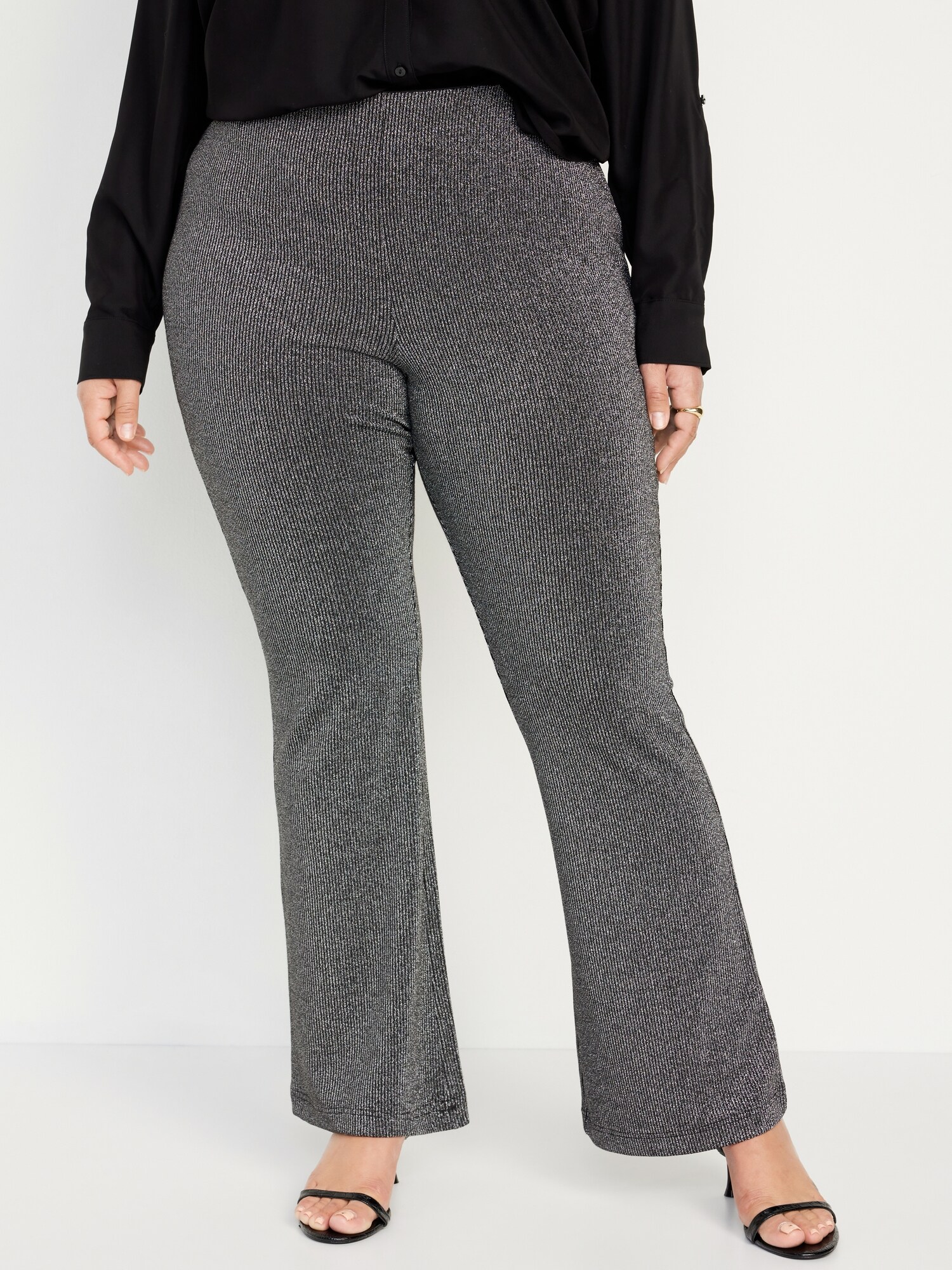 High-Waisted Pull-On Flare Pants | Old Navy