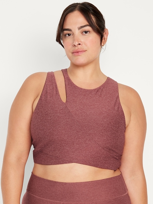 Image number 7 showing, Light Support Cloud+ Wrap-Front Sports Bra