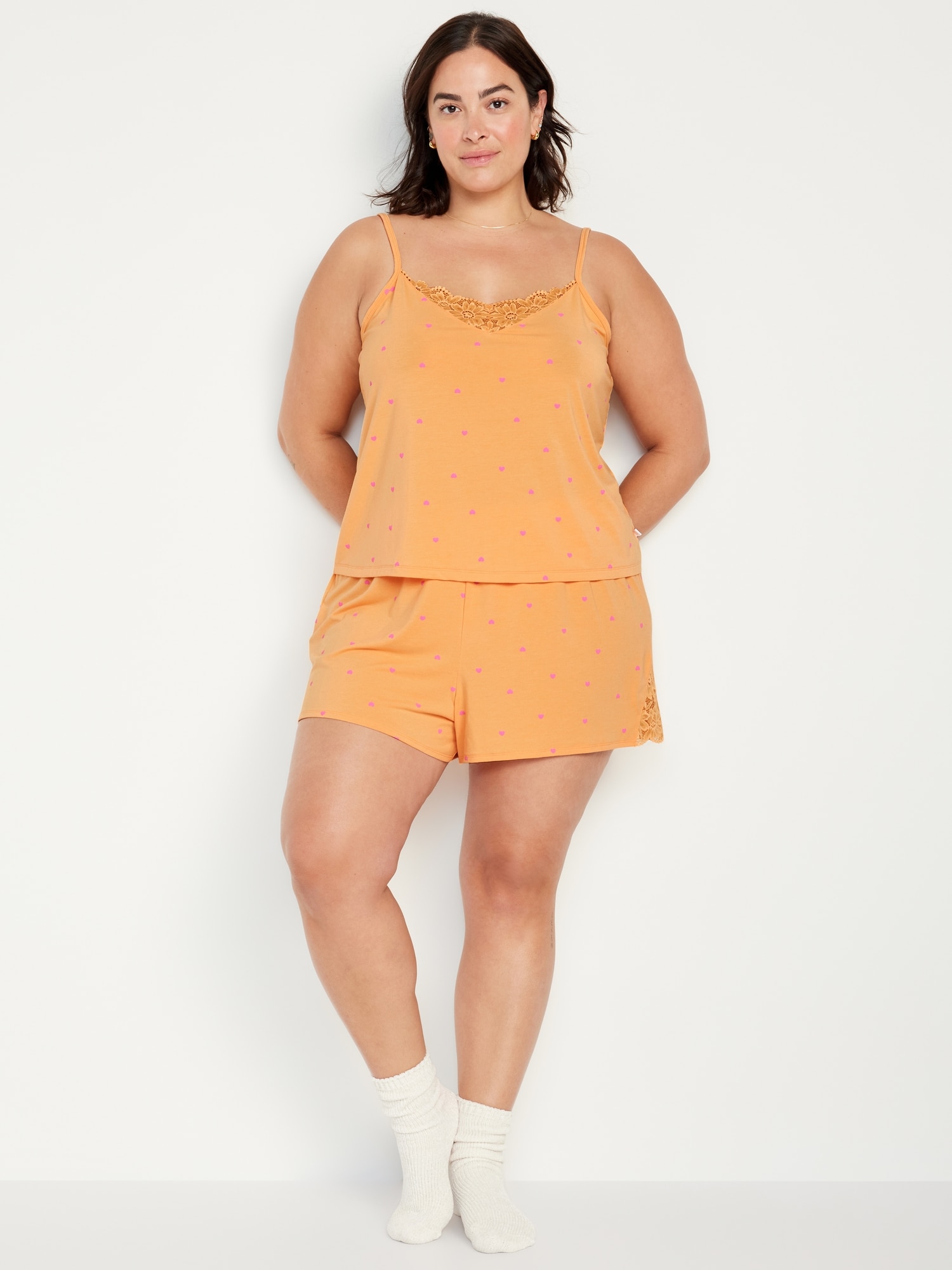 Plus size discount cami pajama sets