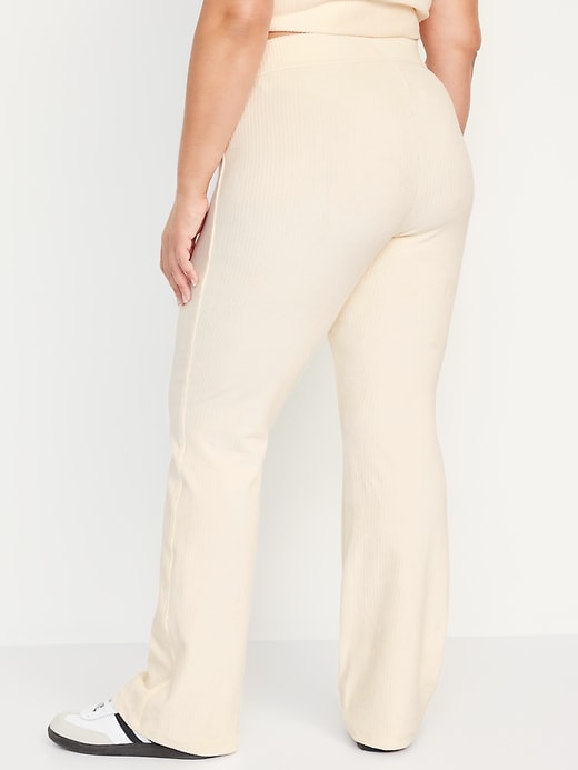Image number 8 showing, High-Waisted Velvet Performance Flare Pants