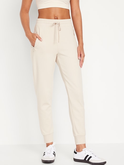 Image number 1 showing, High-Waisted Dynamic Fleece Joggers