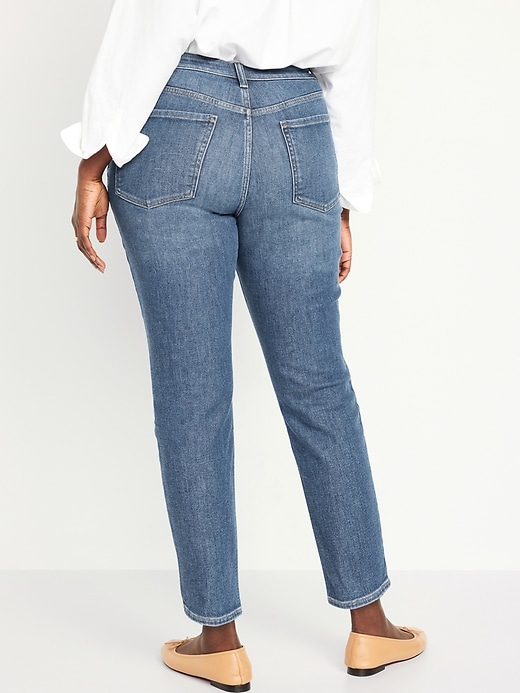 Image number 6 showing, High-Waisted Built-In Warm OG Straight Ankle Jeans