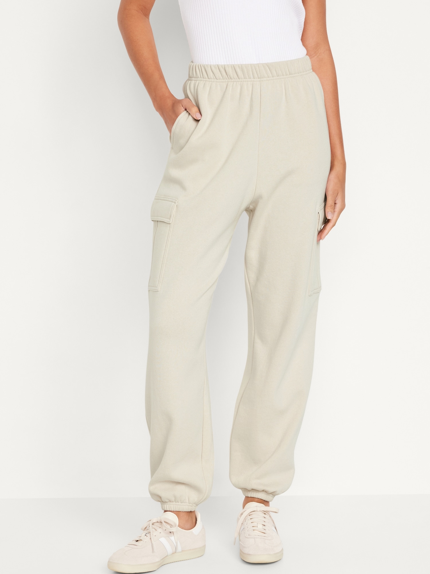 High-Waisted Cargo Sweatpants | Old Navy