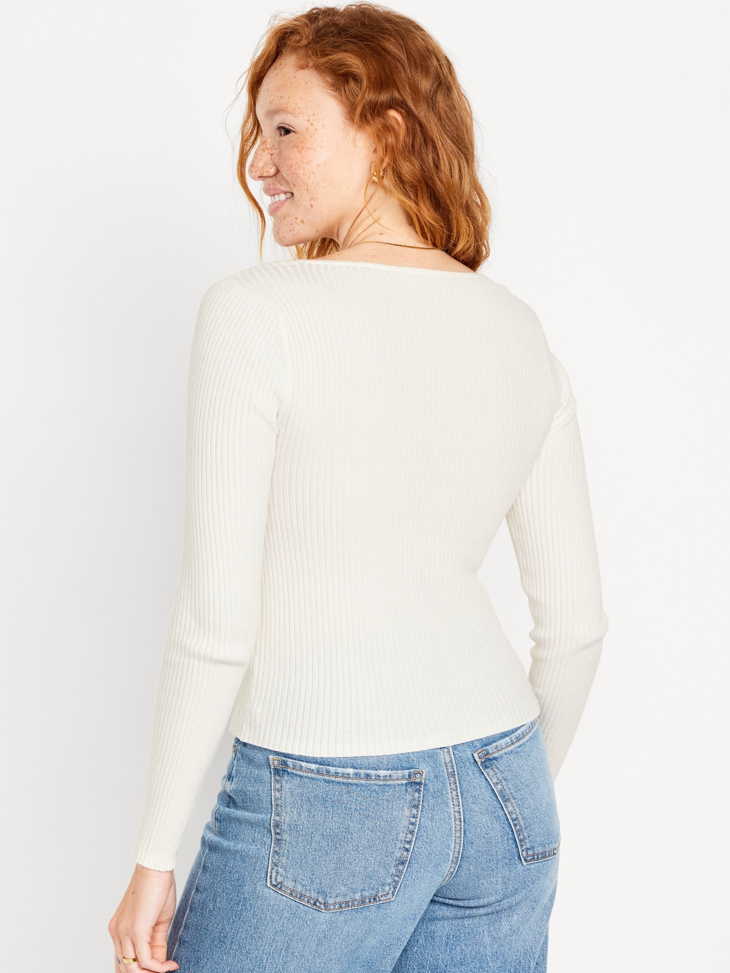 Fitted Rib-Knit Sweater for Women | Old Navy