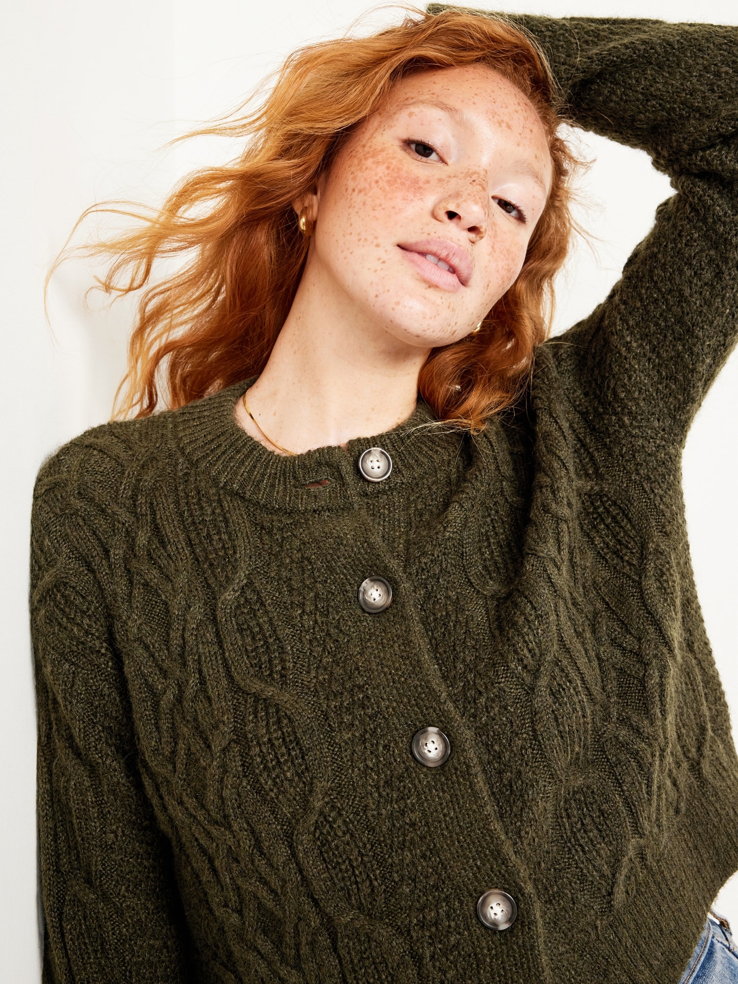 Cable-Knit Cardigan Sweater for Women | Old Navy