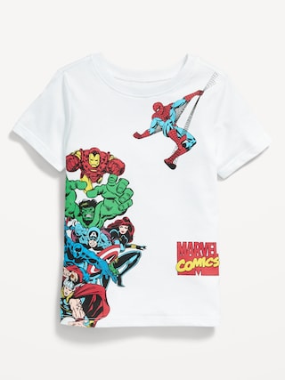 Marvel T-Shirt Ufficiale Per Bambini E Ragazzi - Cotton Division - Taglia 14 Anni, Colore Blu Marino, Con Baby Groot