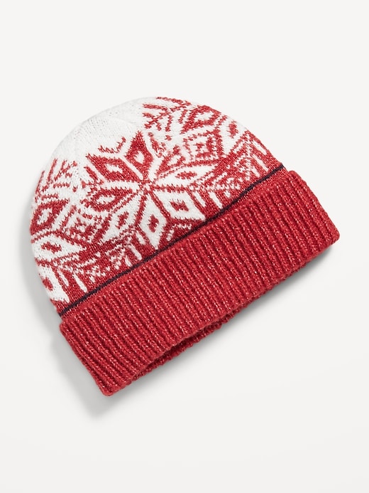 View large product image 1 of 1. Gender-Neutral Fair Isle Beanie for Adults