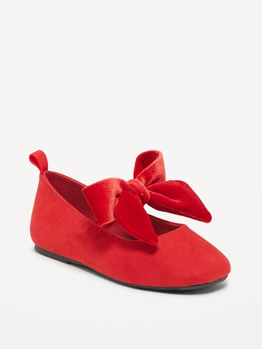 Tod's Junior Girls' Red Suede Ballet Flats with orders Scallop Trim and Bow sz33/2