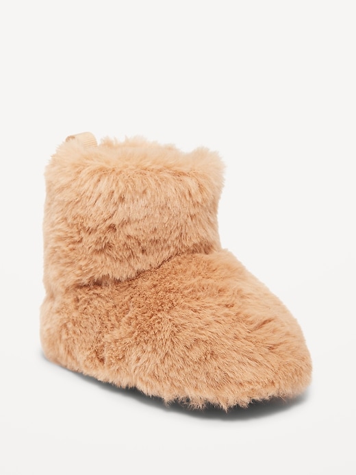 View large product image 1 of 4. Faux-Fur Booties for Baby