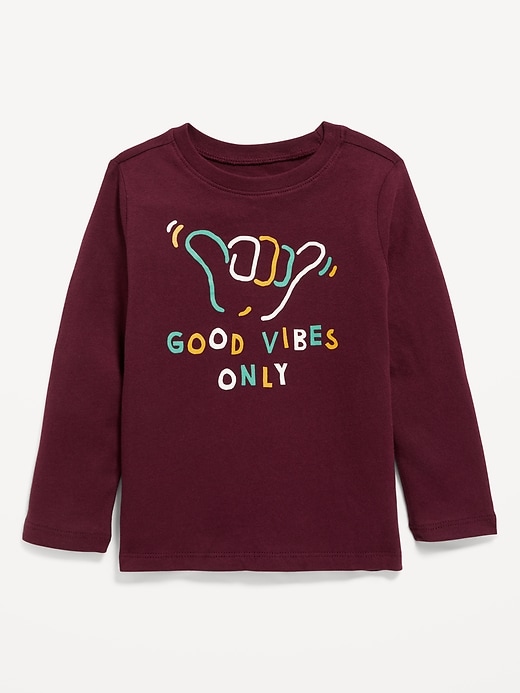 View large product image 1 of 1. Unisex Long-Sleeve Graphic T-Shirt for Toddler