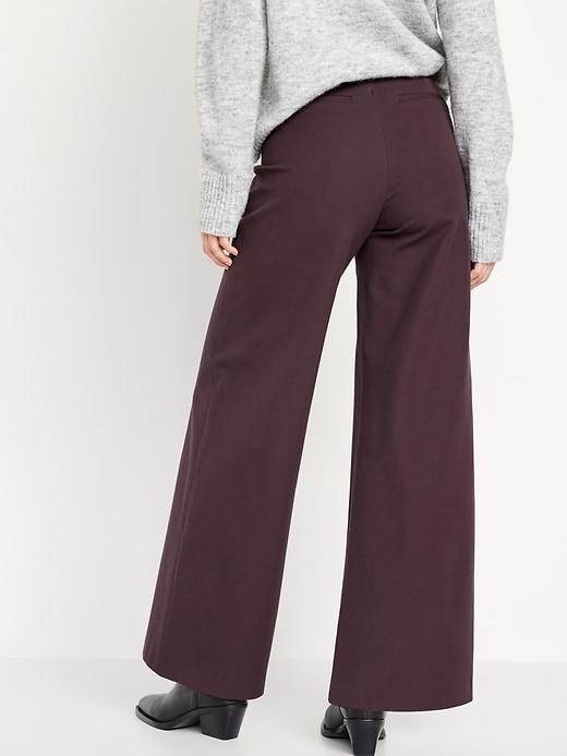Image number 2 showing, High-Waisted Pull-On Pixie Wide-Leg Pants