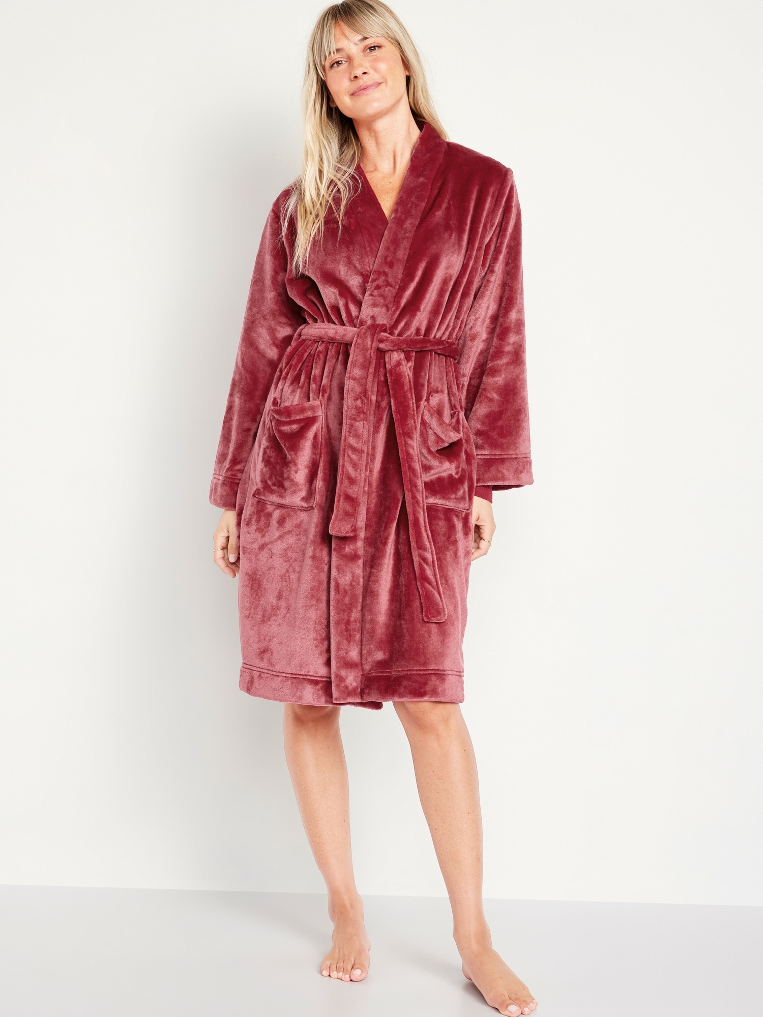 Sherpa Tie-Belt Robe | Old Navy