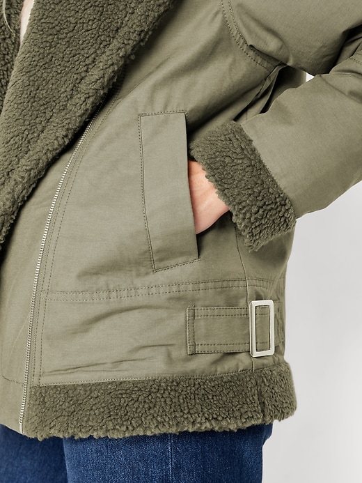 Image number 4 showing, Sherpa-Lined Utility Jacket