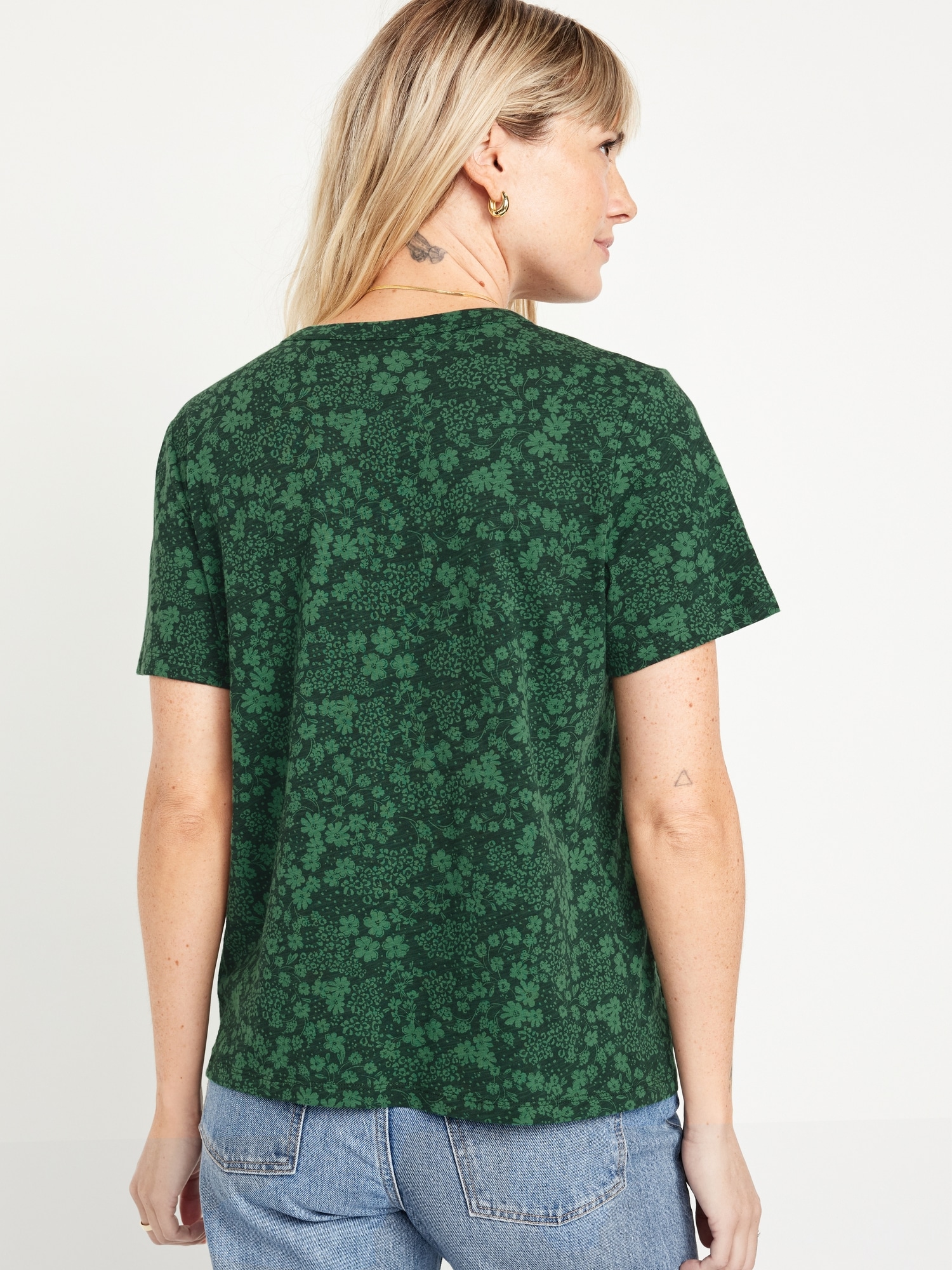 Everywear Crew Neck Printed T Shirt For Women Old Navy