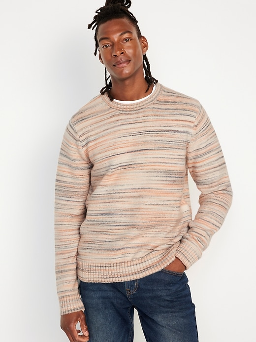 Image number 1 showing, Space-Dye Crew-Neck Sweater