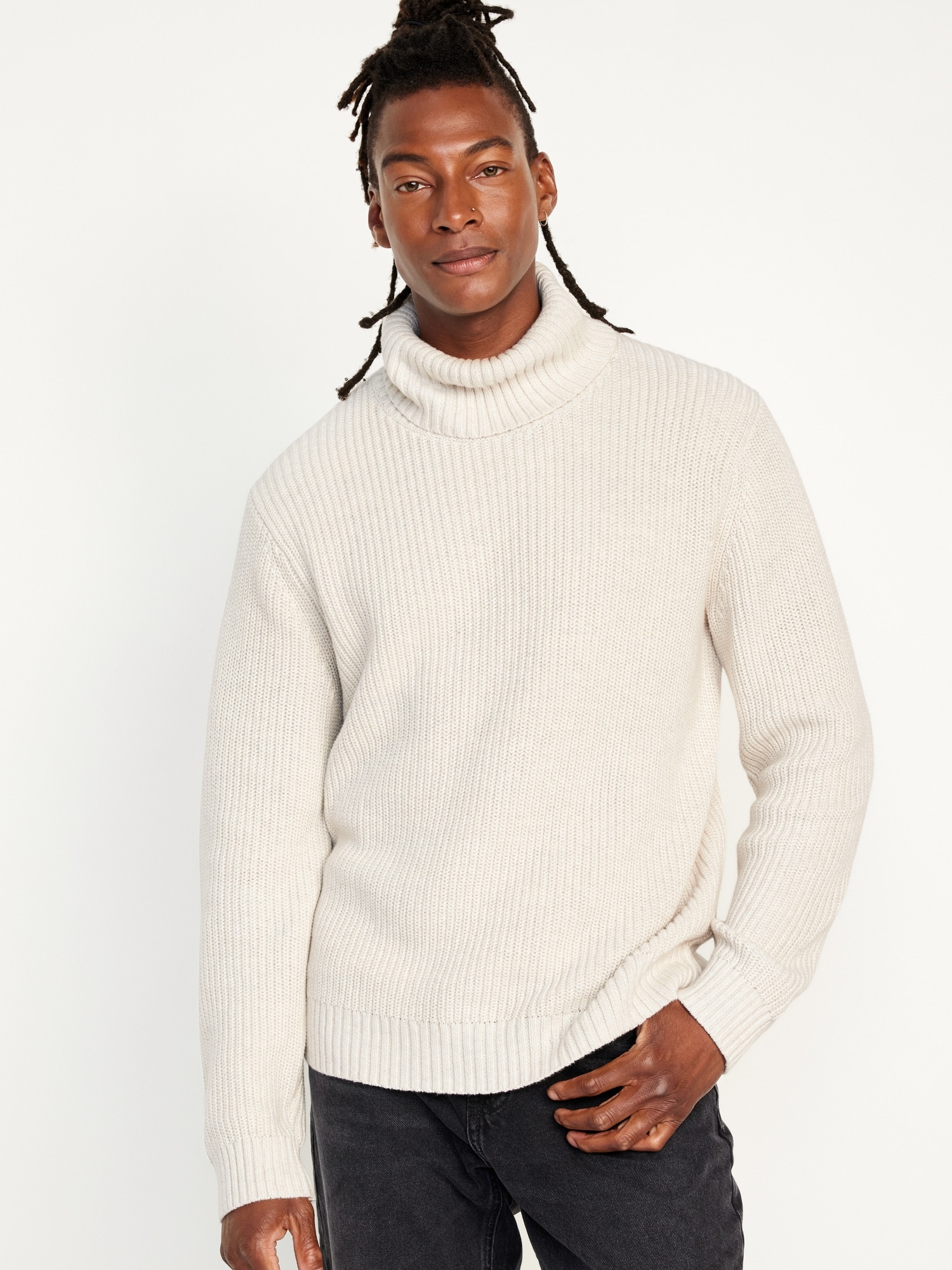 Shaker-Stitch Turtleneck Sweater for Men | Old Navy
