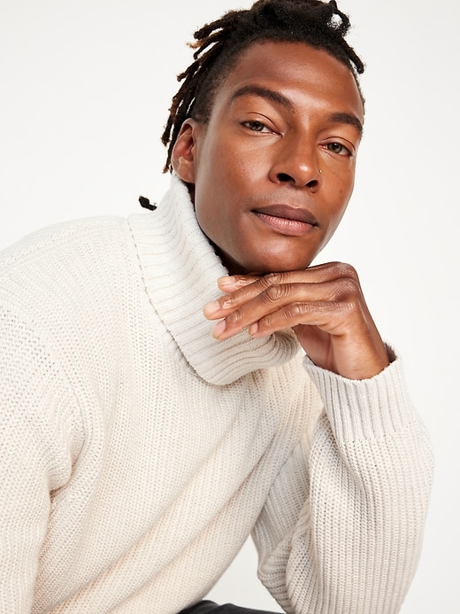 Image number 6 showing, Cable-Knit Turtleneck Sweater