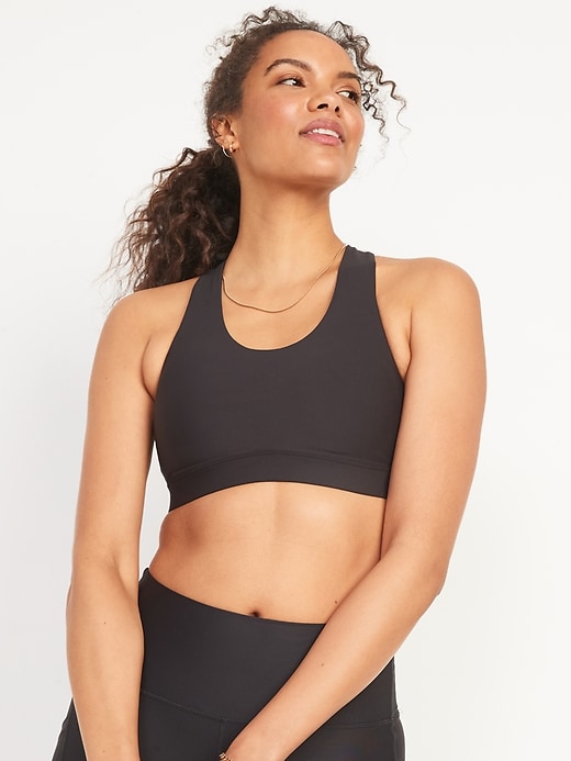 Image number 1 showing, Medium-Support PowerSoft Strappy Sports Bra 2X-4X