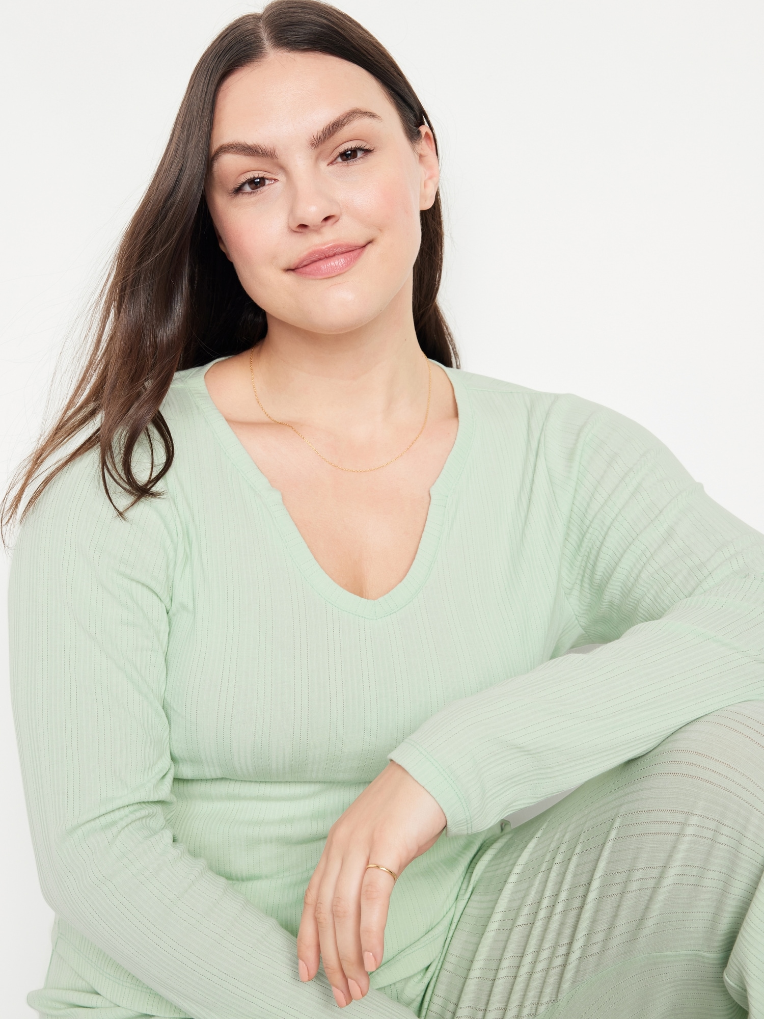Pointelle Knit Pajama Top for Women curated on LTK