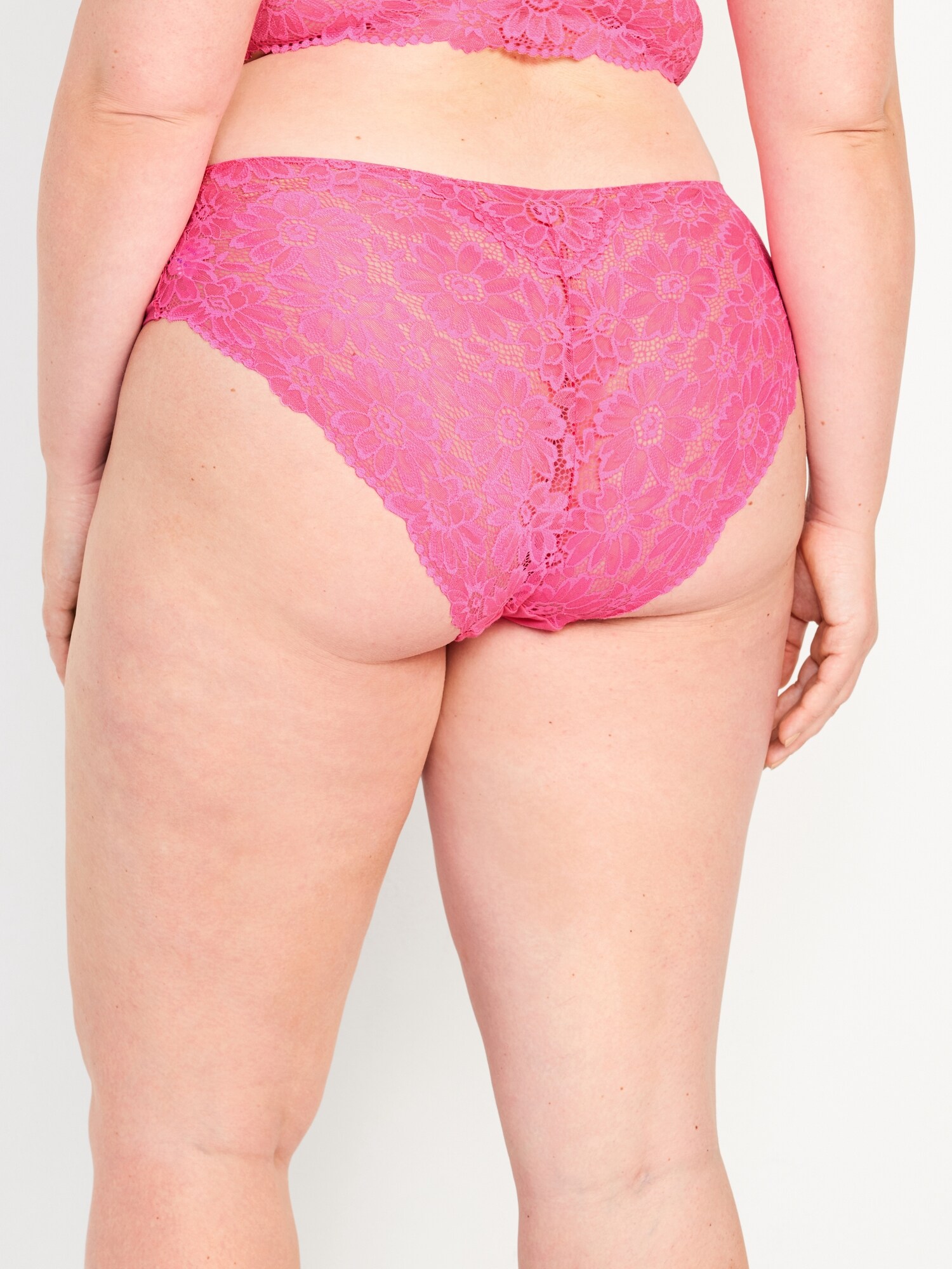 Mid-Rise Lace-Back Hipster Underwear