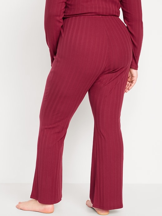 Pointelle Rib Knit Flare Pants – Trendsetters Fashion Boutique