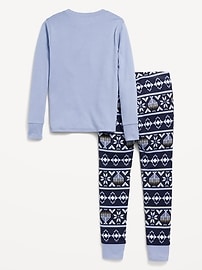 View large product image 3 of 4. Gender-Neutral Graphic Snug-Fit Pajama Set for Kids