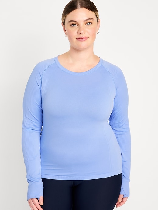 Image number 7 showing, Long-Sleeve Seamless Performance Top