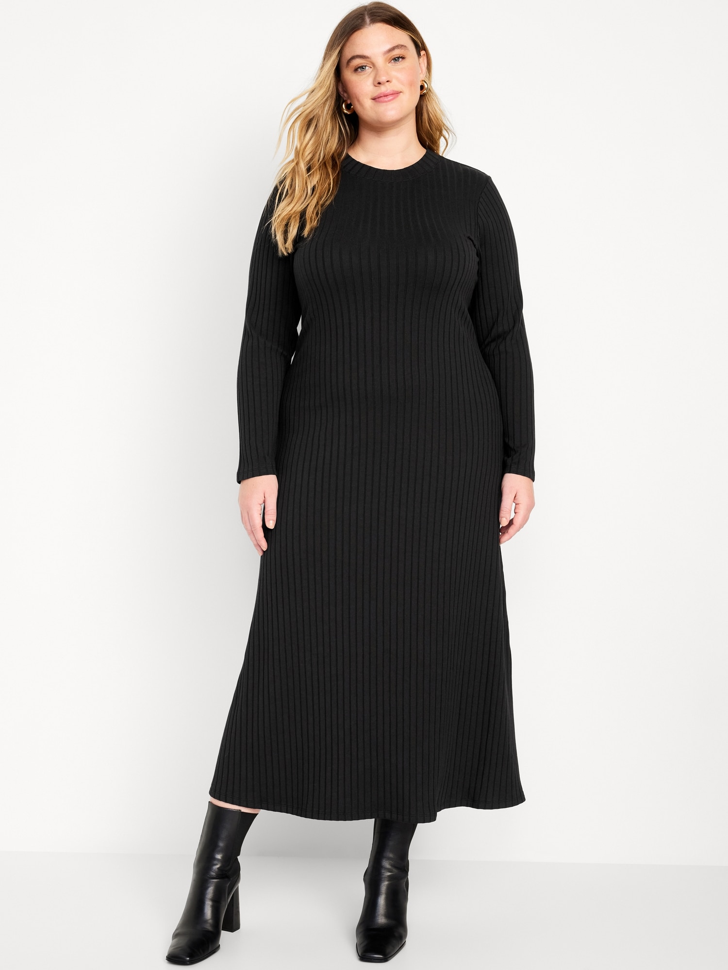 Fit & Flare RibKnit Maxi Dress for Women Old Navy