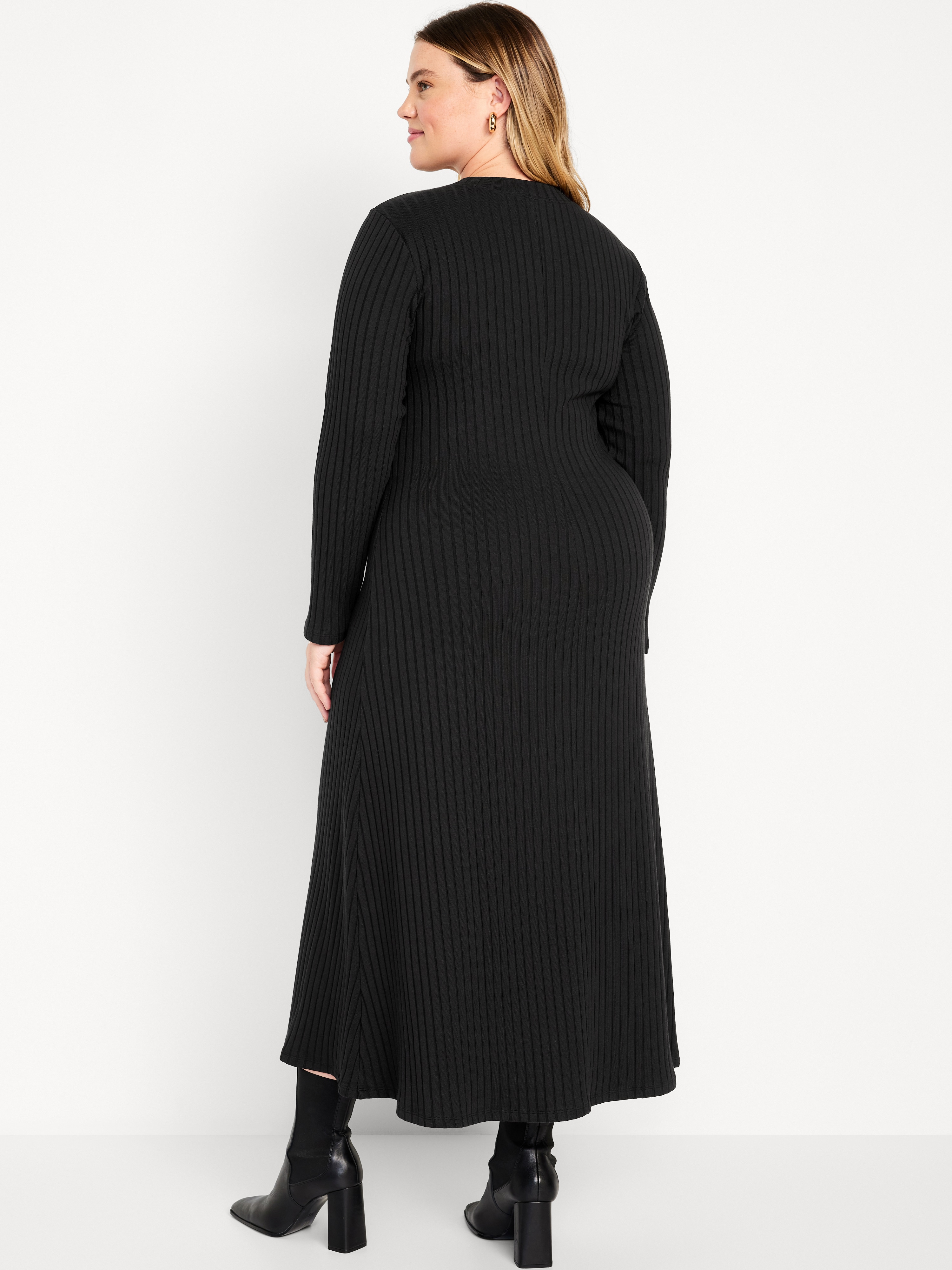 【新品タグ付】Navona Ribbed Knit Flare Dress 新品タグ付】Navona Ribbed Knit Flare Dress