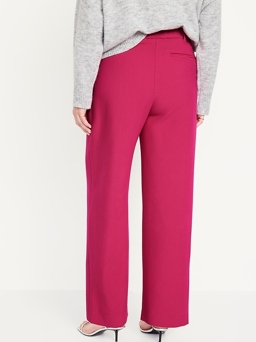 Image number 6 showing, Extra High-Waisted Pleated Taylor Wide-Leg Trouser Suit Pants for Women