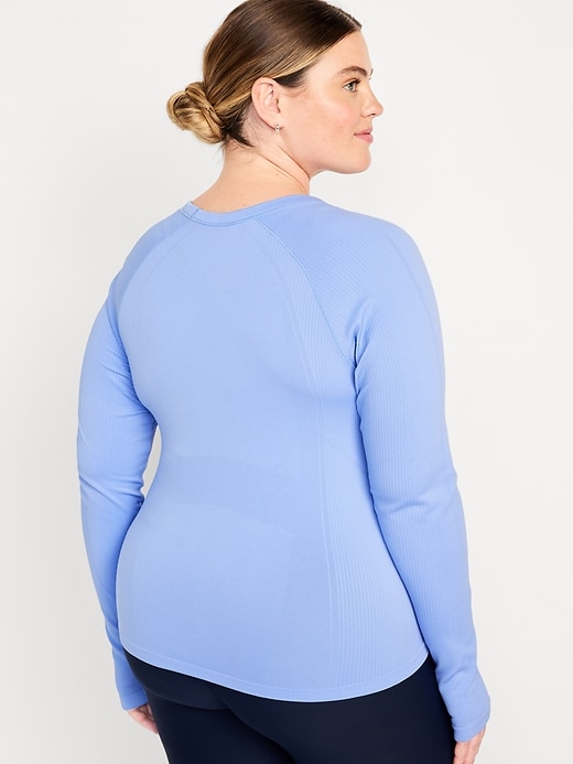 Image number 8 showing, Long-Sleeve Seamless Performance Top
