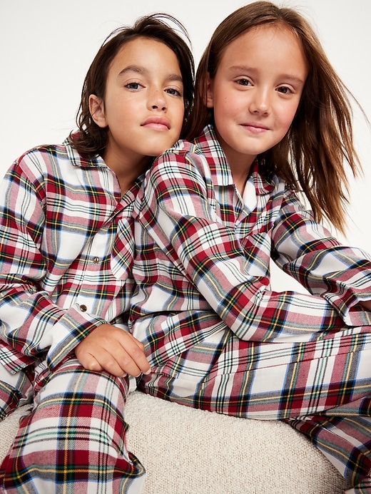 View large product image 1 of 4. Gender-Neutral Printed Pajama Set for Kids