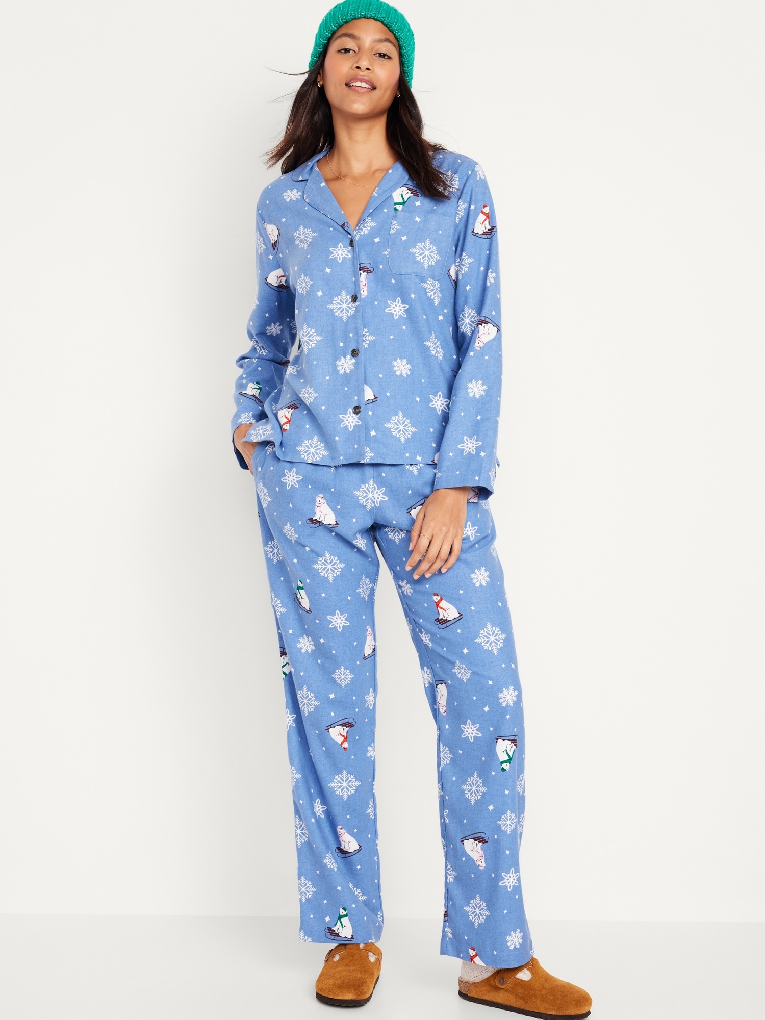 Matching Flannel Pajama Set for Women