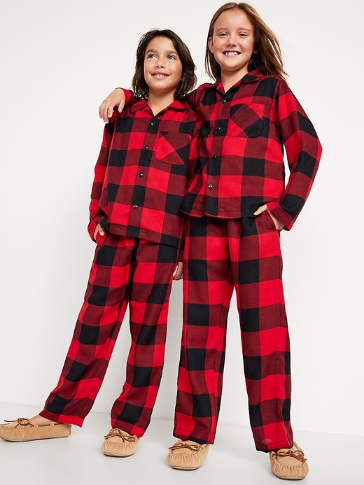 View large product image 1 of 4. Gender-Neutral Printed Pajama Set for Kids