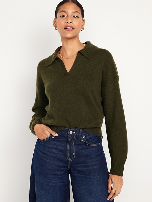 Image number 1 showing, SoSoft Collared Sweater